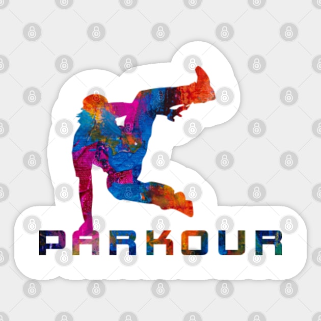 parkour Sticker by Teeeshirt